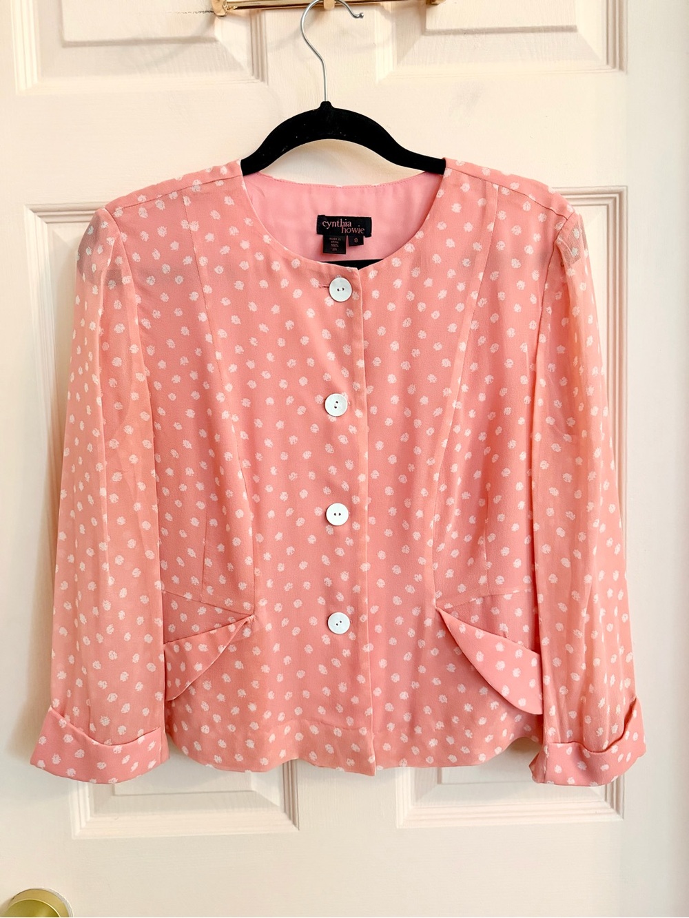Silk Cynthia howie jacket top